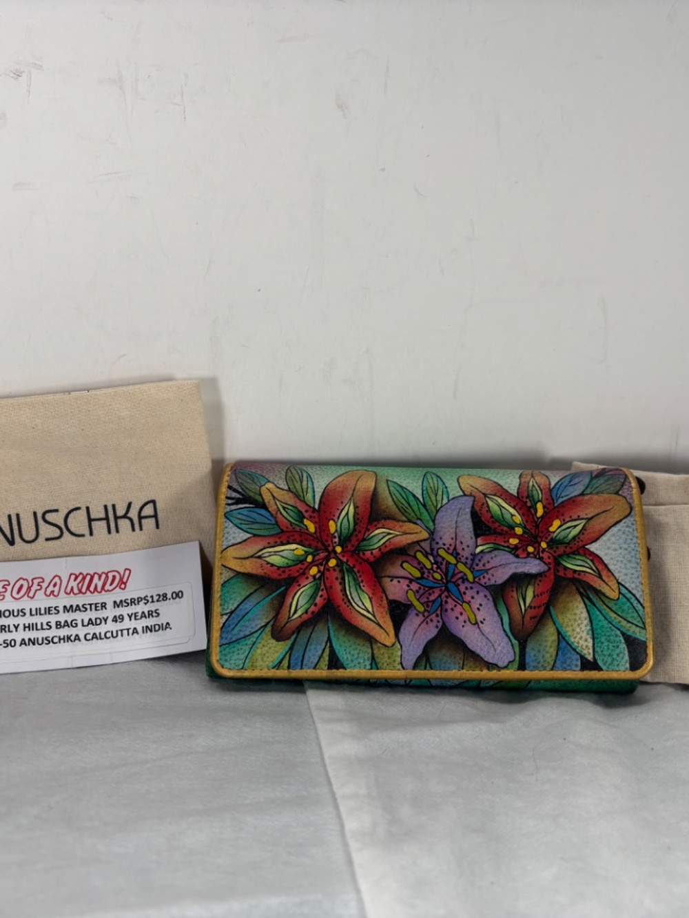 ANUSCHKA INDIA-NWT$119.00             MASTERPIECE PAINTING TOOK 6 WEEKS TO PAINT